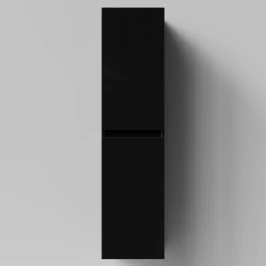 Пенал Бест 35 (2 двери) подвесной, черный глянец, левый