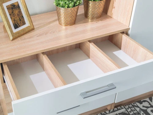 Спальня «Алена» 3 дв. шк, Дуб сонома/белый