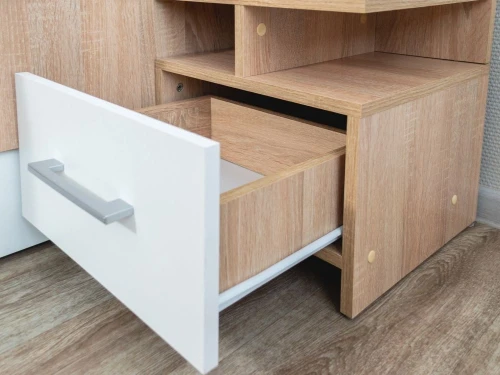 Спальня «Алена» 3 дв. шк, Дуб сонома/белый