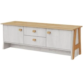 Тумба под ТВ «Скандинавия 2Я2Д» КМК 0905.23, Бетон пайн светлый/ дуб наварра