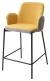Полубарный стул NYX (H=65cm) VF106 желтый / VF120 серый М-City