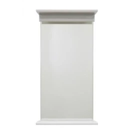 Полка зеркальная 35, Белый глянец