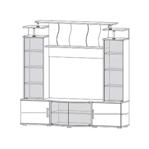Гостиная Виста, Ясень шимо светлый, ясень шимо темный