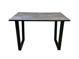 Стол Саен 8, Черный/Бетон