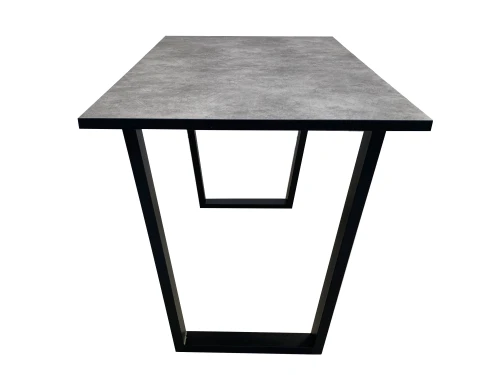Стол Саен 8, Черный/Бетон