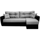 Диван угловой Амстердам рогожка серая 160