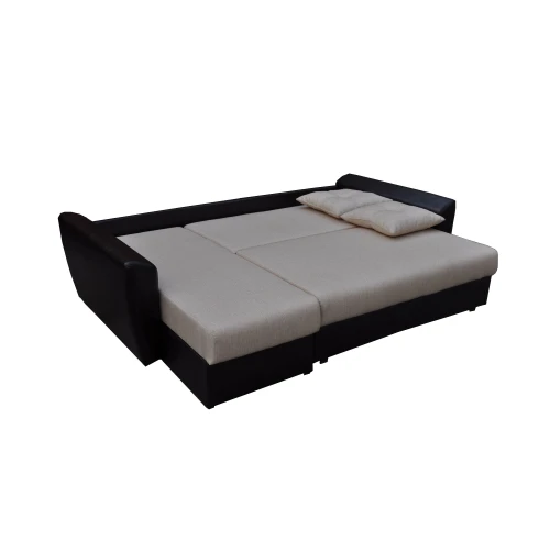 Диван угловой Амстердам рогожка серая 160