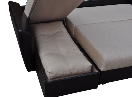 Диван угловой Амстердам рогожка серая 160