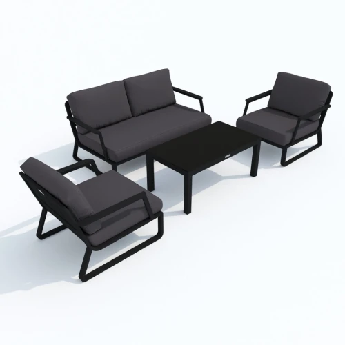 Лаунж зона ESTIVO антрацит - каркас карбон