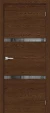 Межкомнатная дверь экошпон ĒLPORTA Браво-2.55 Brown Skyline Mirox Grey