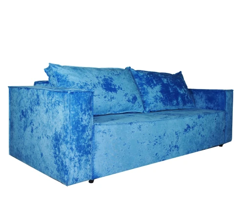 Диван еврокнижка Лофт Люкс плюш  синий