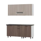 Готовая кухня Розалия (со столешницей 26 мм), Ясень Шимо светлый, Ясень Шимо темный Готовая кухня Розалия (со столешницей 26 мм), Ясень Шимо светлый, Ясень Шимо темный