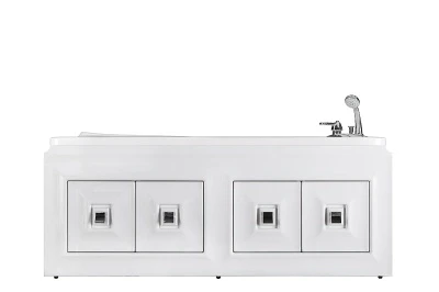 Экран Риккардо 1500, 4 распашные двери, патина серебро, белый