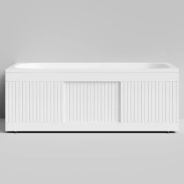 Экран-купе Тач 1500, 3 раздвижные двери, белый глянец