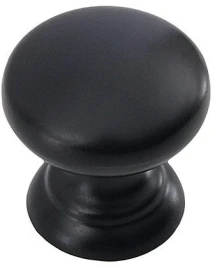 Ручка кнопка мебельная URSULA RC433BL.4 BL Черный матовый 25*25*25