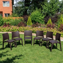 6 стульв JULY коричневые