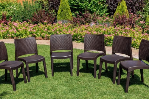 6 стульв JULY коричневые