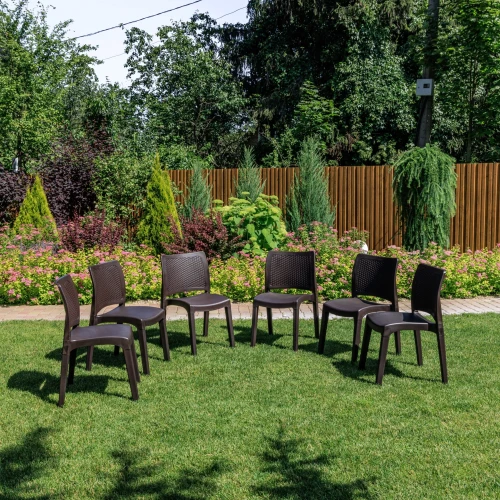 6 стульв JULY коричневые