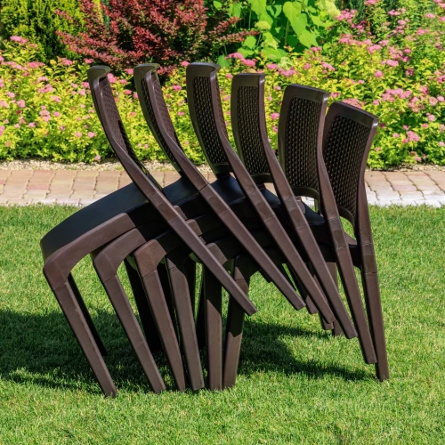 6 стульв JULY коричневые