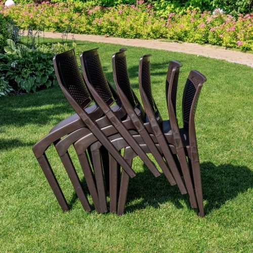 6 стульв JULY коричневые