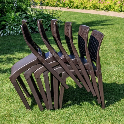 6 стульв JULY коричневые