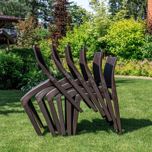 6 стульв JULY коричневые