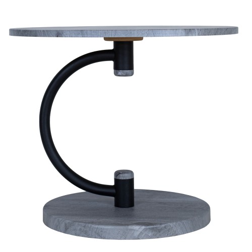 Стол журнальный Дуэт 13 черный/орех гикори грей