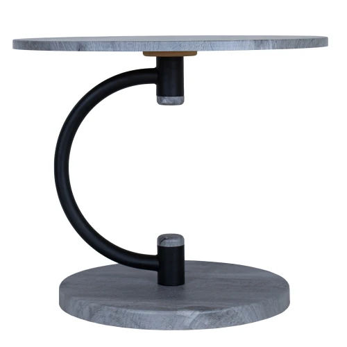 Стол журнальный Дуэт 13 черный/орех гикори грей