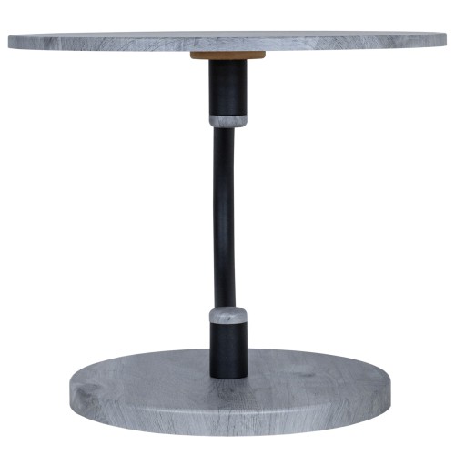 Стол журнальный Дуэт 13 черный/орех гикори грей