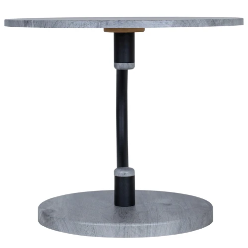 Стол журнальный Дуэт 13 черный/орех гикори грей