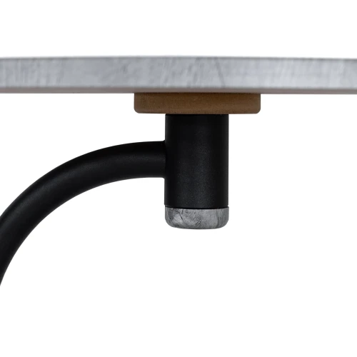 Стол журнальный Дуэт 13 черный/орех гикори грей