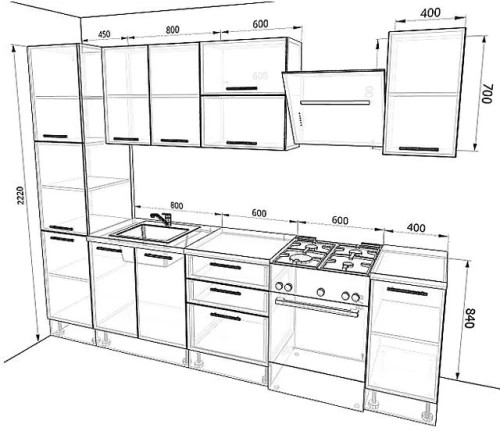 Кухня Оптима Комплектация 5
