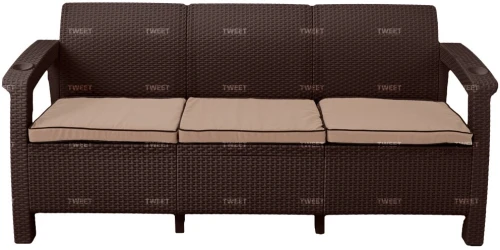 Мебель Tweet Диван 3-х местный, венге