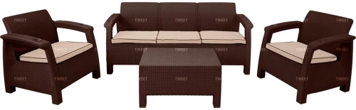 Мебель Tweet Диван 3-х местный, венге