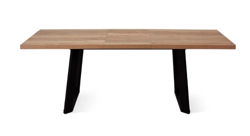 Стол DikLine ZL160 дуб галифакс/ черный/ опоры черные