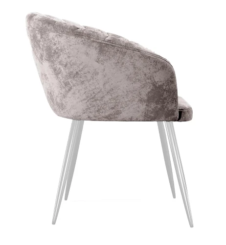 Стул DikLine 441 M02 бежевый, ножки белые