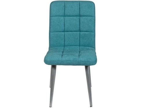 Обеденная группа (Стол Каспер и 4 стула Даллас), ткань Канди Аквамарин