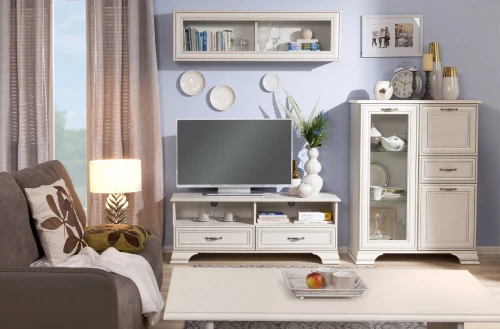 Тумба RTV 2S2N, TIFFANY, цвет вудлайн кремовый