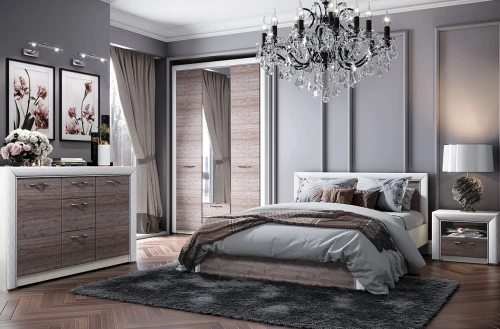 Кровать 180, OLIVIA, цвет вудлайн крем/дуб анкона