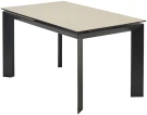 Стол CREMONA 180 TL-142, испанская керамика / черный каркас, ®DISAUR Стол CREMONA 180 TL-142, испанская керамика / черный каркас, ®DISAUR