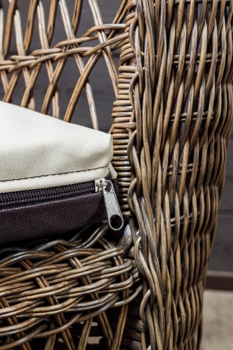 Двухместный диван из ротанга МЭДИСОН «MADISON» арт.М03195 brown с подушкой на сидение