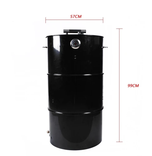 Многофункциональный угольный гриль-коптильня Multi-function drum Smoker BBQ grill чаша для огня 50*50*8см
