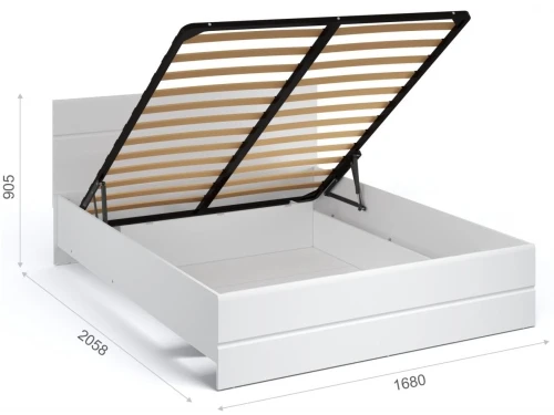 Спальня «Йорк», Белый/белый глянец