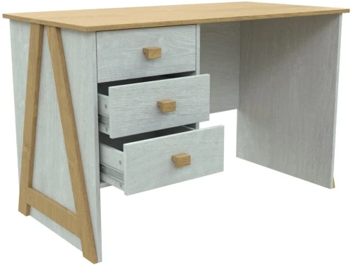 Стол «Скандинавия 3Я» КМК 0905.20, Бетон пайн светлый/Дуб Наварра