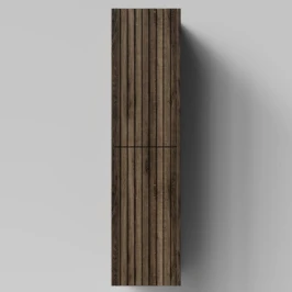 Пенал Тач 35 подвесной, Дуб крымский коричневый ПВХ 131005-9005, левый, бельевая корзина