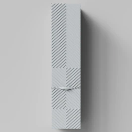 Пенал Эйфория 35 F4, пример RAL 7040 Серое окно, матовая, подвесной, правый