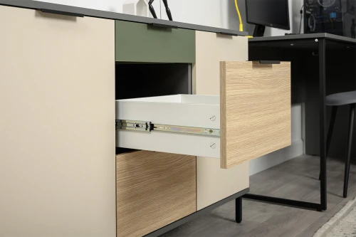 Комод Марвэл 16.234.02, Темно-серый, Сатин, Плэйн, Зеленый