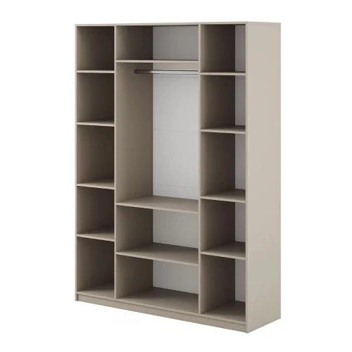 Шкаф распашной с наполнением (11 полок + штанга) ШК 5 (1600), Меланж