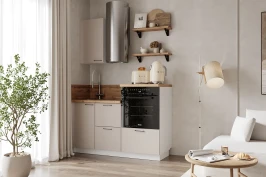 Готовая кухня КГ 1500 ПВХ, Магнолия Арника РМ в.2