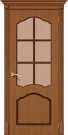 Межкомнатная дверь шпон BRAVO Каролина Ф-11 (Орех) Риф.